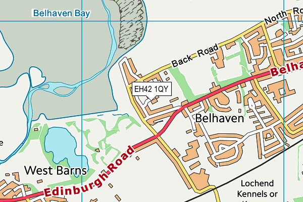 EH42 1QY map - OS VectorMap District (Ordnance Survey)