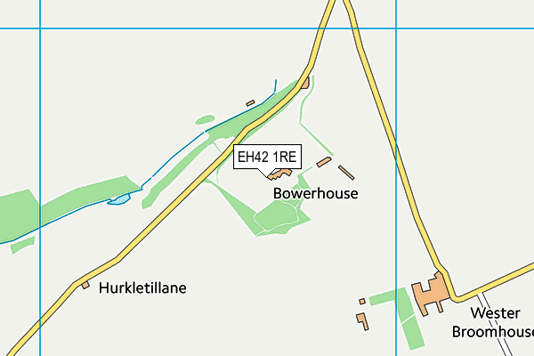EH42 1RE map - OS VectorMap District (Ordnance Survey)