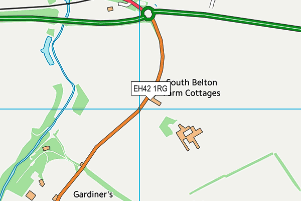 EH42 1RG map - OS VectorMap District (Ordnance Survey)