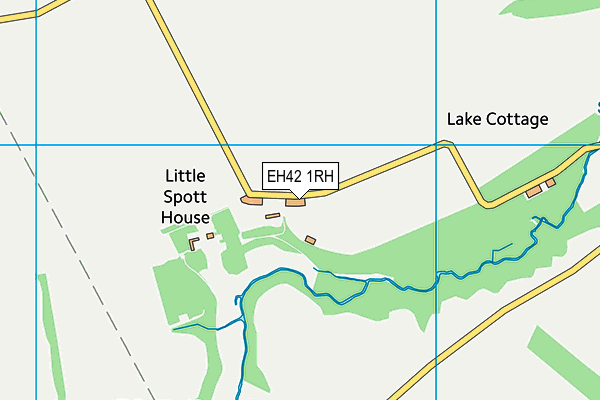 EH42 1RH map - OS VectorMap District (Ordnance Survey)