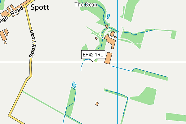 EH42 1RL map - OS VectorMap District (Ordnance Survey)