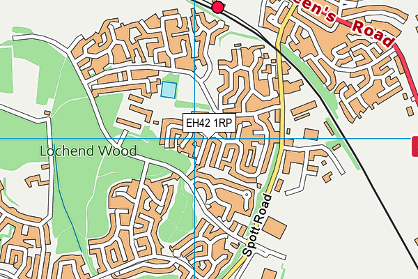EH42 1RP map - OS VectorMap District (Ordnance Survey)