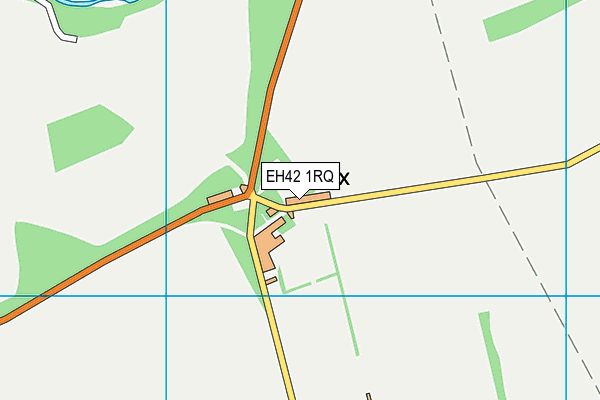 EH42 1RQ map - OS VectorMap District (Ordnance Survey)