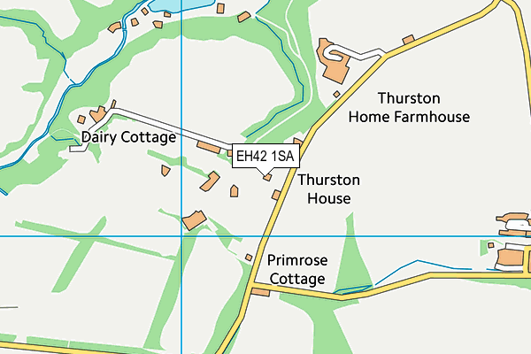 EH42 1SA map - OS VectorMap District (Ordnance Survey)