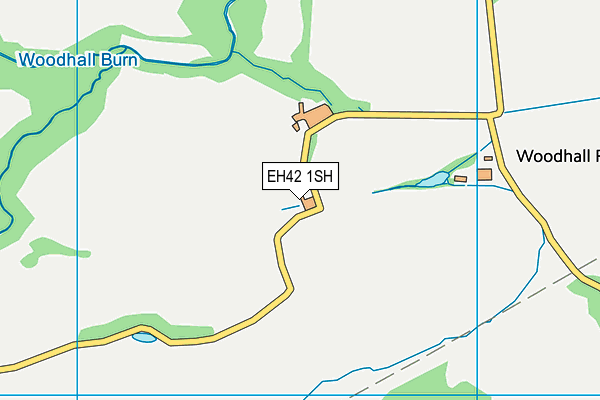 EH42 1SH map - OS VectorMap District (Ordnance Survey)