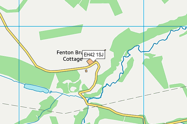 EH42 1SJ map - OS VectorMap District (Ordnance Survey)