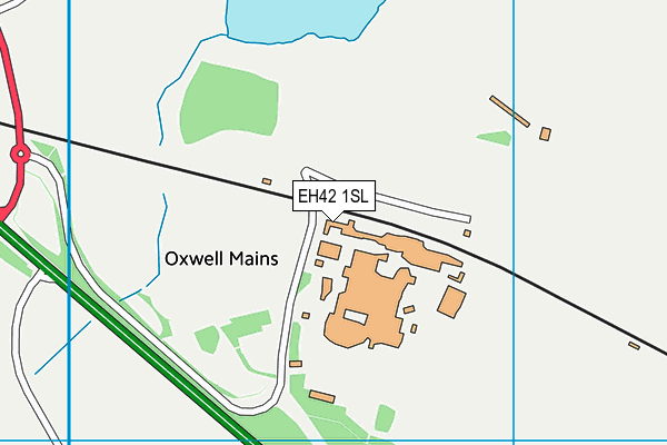 EH42 1SL map - OS VectorMap District (Ordnance Survey)