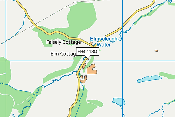 EH42 1SQ map - OS VectorMap District (Ordnance Survey)