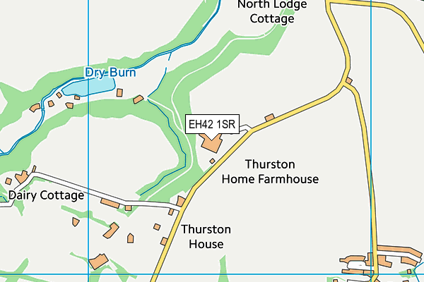 EH42 1SR map - OS VectorMap District (Ordnance Survey)