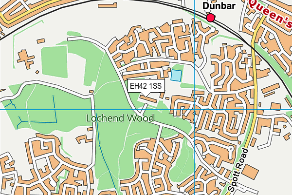 EH42 1SS map - OS VectorMap District (Ordnance Survey)