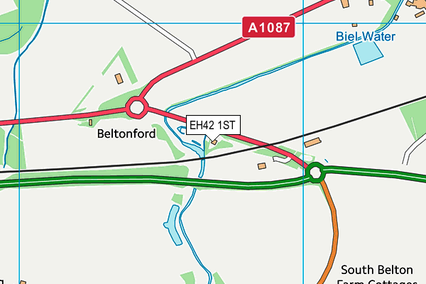 EH42 1ST map - OS VectorMap District (Ordnance Survey)