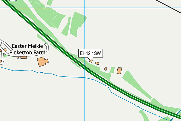 EH42 1SW map - OS VectorMap District (Ordnance Survey)