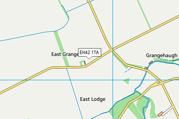 EH42 1TA map - OS VectorMap District (Ordnance Survey)