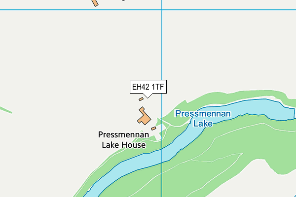 EH42 1TF map - OS VectorMap District (Ordnance Survey)