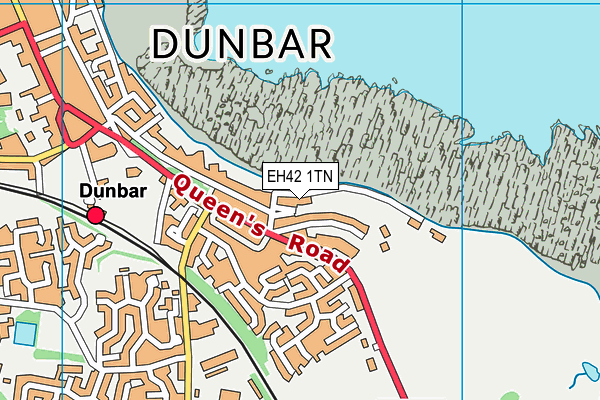 EH42 1TN map - OS VectorMap District (Ordnance Survey)