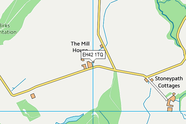 EH42 1TQ map - OS VectorMap District (Ordnance Survey)