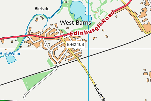 EH42 1UB map - OS VectorMap District (Ordnance Survey)