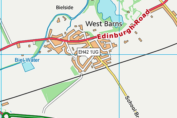 EH42 1UG map - OS VectorMap District (Ordnance Survey)