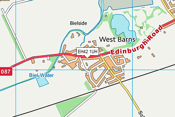 EH42 1UH map - OS VectorMap District (Ordnance Survey)