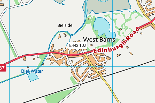 EH42 1UJ map - OS VectorMap District (Ordnance Survey)