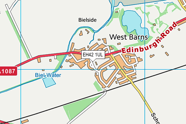 EH42 1UL map - OS VectorMap District (Ordnance Survey)