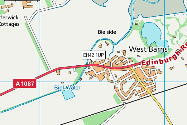 EH42 1UP map - OS VectorMap District (Ordnance Survey)