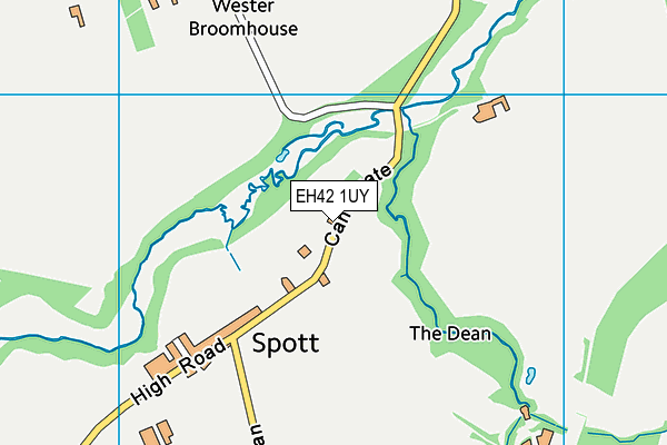 EH42 1UY map - OS VectorMap District (Ordnance Survey)