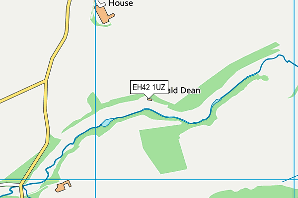 EH42 1UZ map - OS VectorMap District (Ordnance Survey)