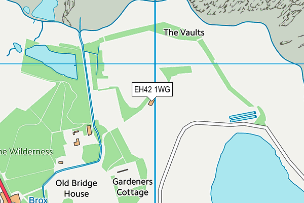 EH42 1WG map - OS VectorMap District (Ordnance Survey)