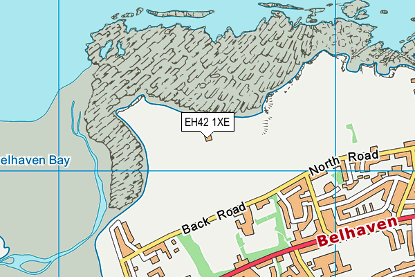 EH42 1XE map - OS VectorMap District (Ordnance Survey)