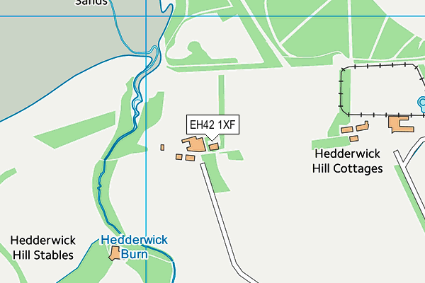 EH42 1XF map - OS VectorMap District (Ordnance Survey)