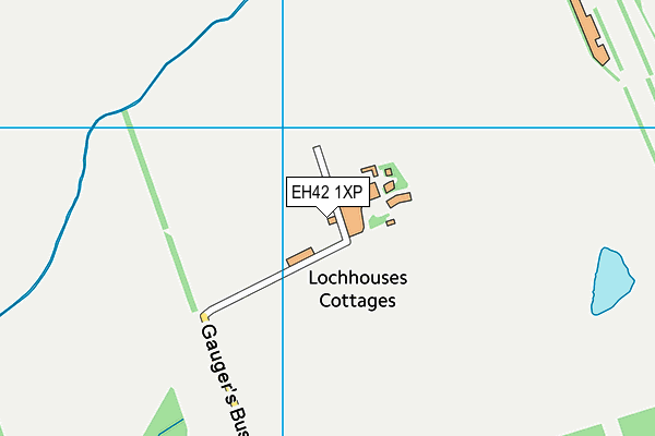 EH42 1XP map - OS VectorMap District (Ordnance Survey)
