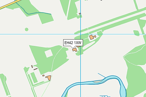 EH42 1XW map - OS VectorMap District (Ordnance Survey)