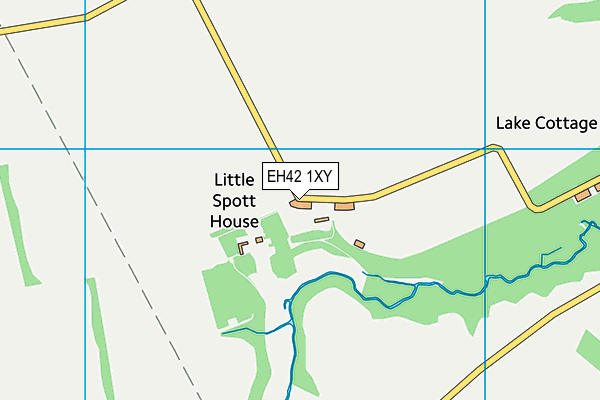 EH42 1XY map - OS VectorMap District (Ordnance Survey)