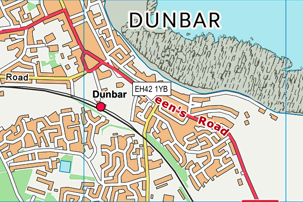 EH42 1YB map - OS VectorMap District (Ordnance Survey)