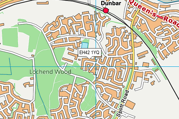 EH42 1YQ map - OS VectorMap District (Ordnance Survey)