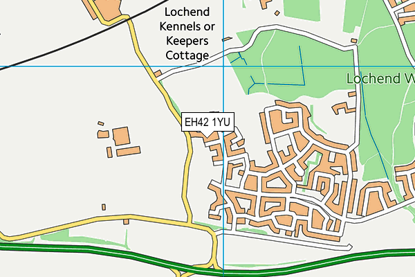 EH42 1YU map - OS VectorMap District (Ordnance Survey)