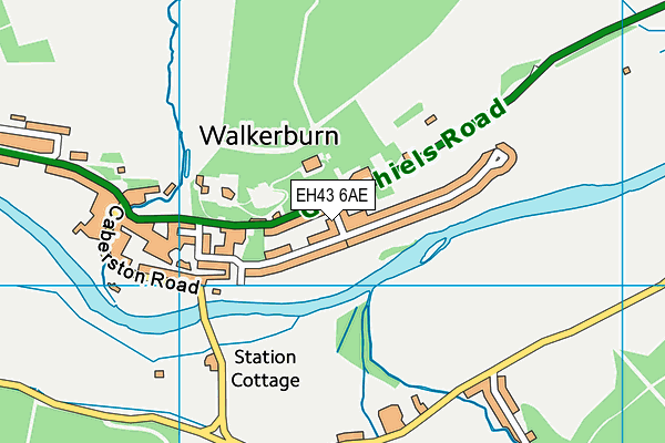 EH43 6AE map - OS VectorMap District (Ordnance Survey)