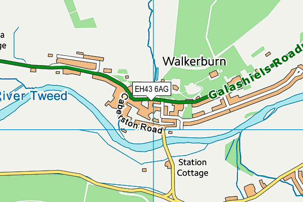 EH43 6AG map - OS VectorMap District (Ordnance Survey)