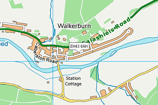 EH43 6AH map - OS VectorMap District (Ordnance Survey)