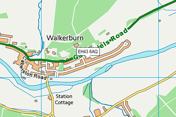 EH43 6AQ map - OS VectorMap District (Ordnance Survey)