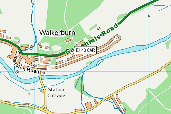 EH43 6AR map - OS VectorMap District (Ordnance Survey)