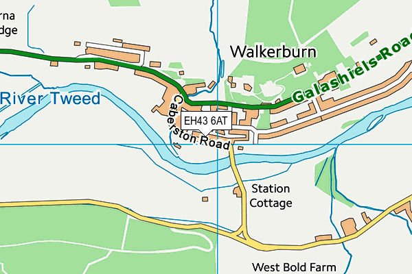 EH43 6AT map - OS VectorMap District (Ordnance Survey)