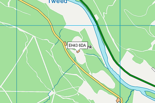 EH43 6DA map - OS VectorMap District (Ordnance Survey)