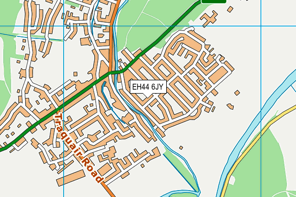 EH44 6JY map - OS VectorMap District (Ordnance Survey)