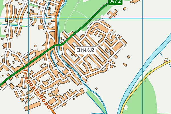 EH44 6JZ map - OS VectorMap District (Ordnance Survey)