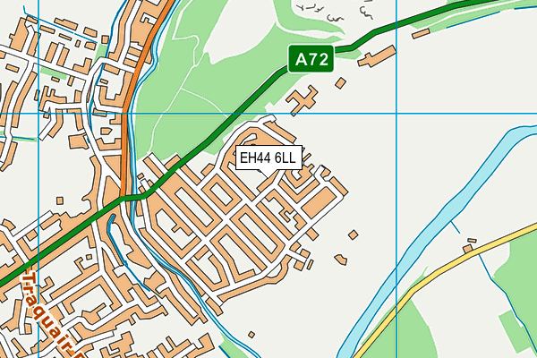 EH44 6LL map - OS VectorMap District (Ordnance Survey)