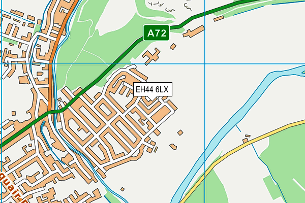 EH44 6LX map - OS VectorMap District (Ordnance Survey)