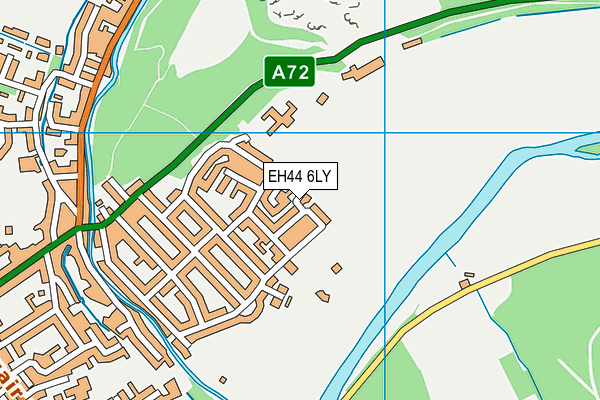 EH44 6LY map - OS VectorMap District (Ordnance Survey)