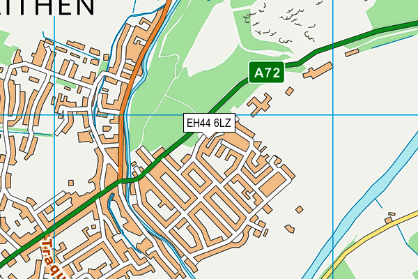 EH44 6LZ map - OS VectorMap District (Ordnance Survey)